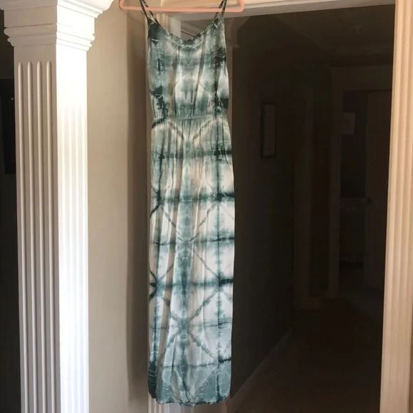 Anthropologie Tie Dye Maxi Dress + Roped Belt - Picture 2 of 6
